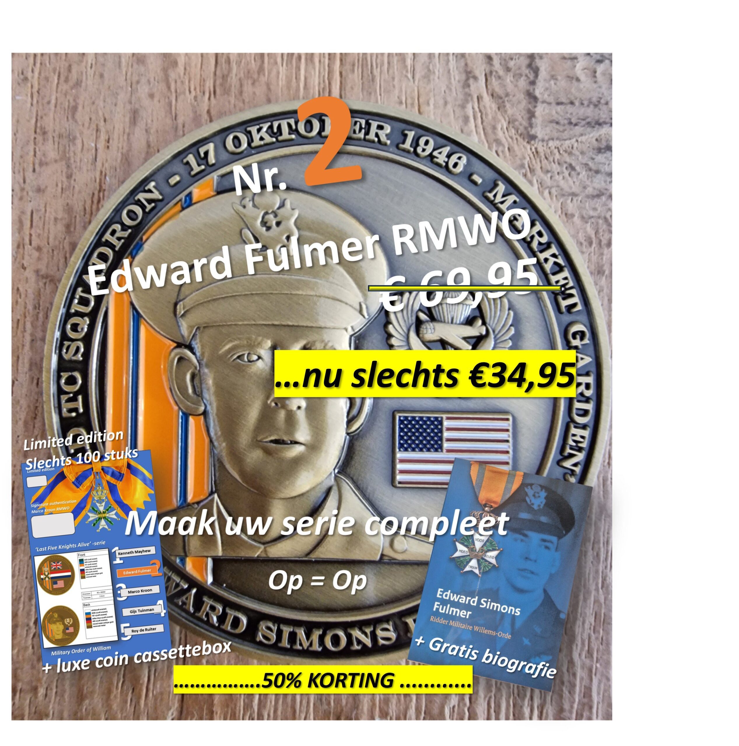 Coin-serie 'Five Knights' nr 2 Edward Fulmer RMWO